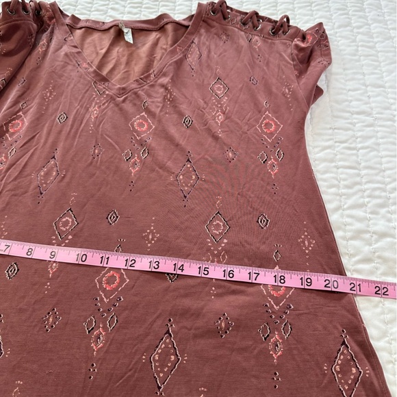 Mudd Aztec Mini Trapeze Boho Women’s Geometric Dress - Picture 8 of 12